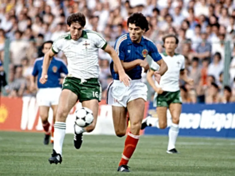 Ex-Everton star Norman Whiteside got David Beckham treatment after beating Pele's World Cup record