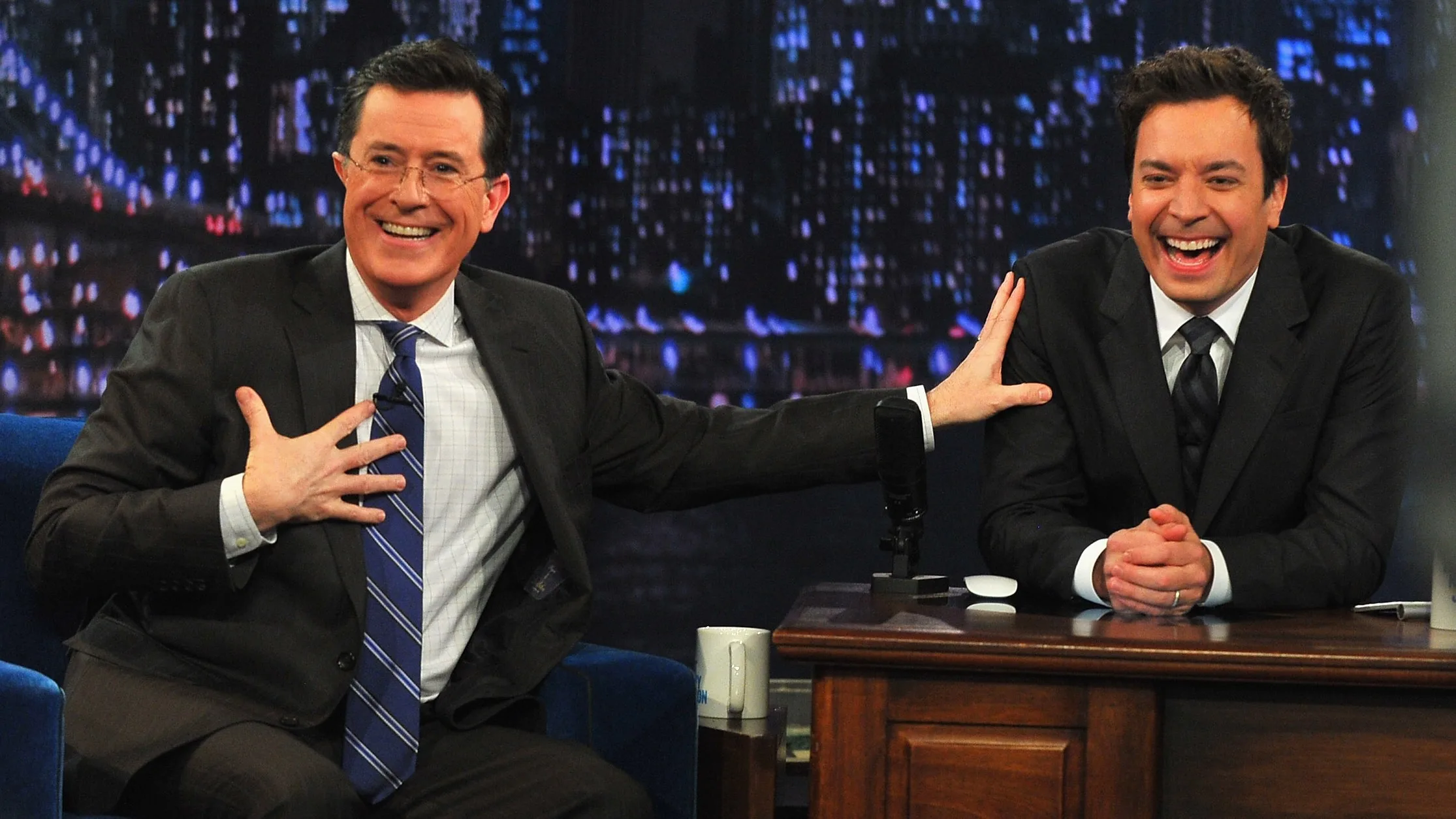 Fallon and Kimmel Go Dark for Colbert's Final Late Show