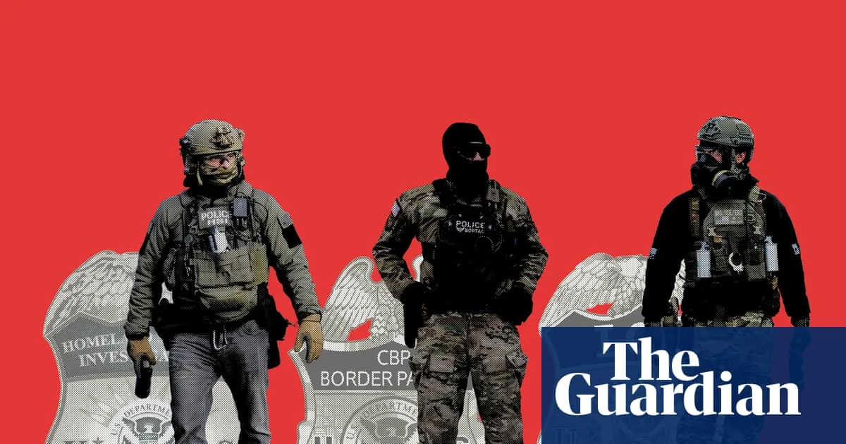 Federal agents in Trump immigration crackdown visualized