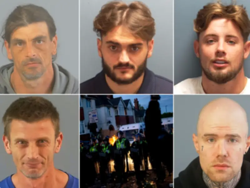 Five Men Jailed for Violent Disorder at Henry Nowak Protest in Southampton