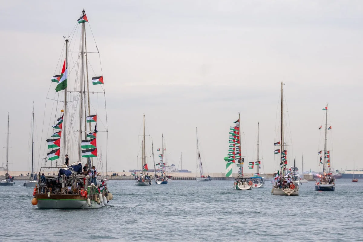 Flotilla Carrying Aid for Gaza Sets Sail from Spain