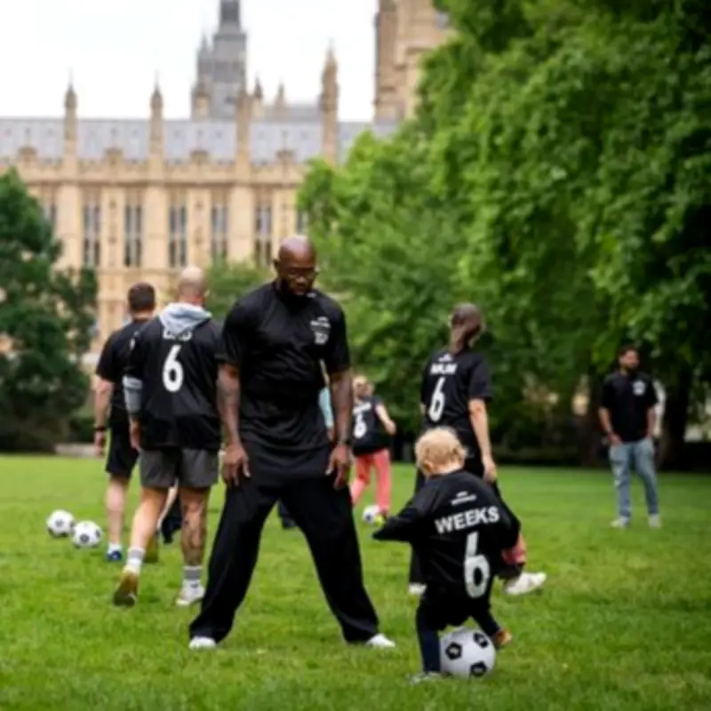 Football game with stars highlights UK's poor paternity leave