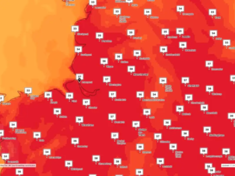Four-Hour Warning Issued for Merseyside in Met Office Extreme Heat Alert