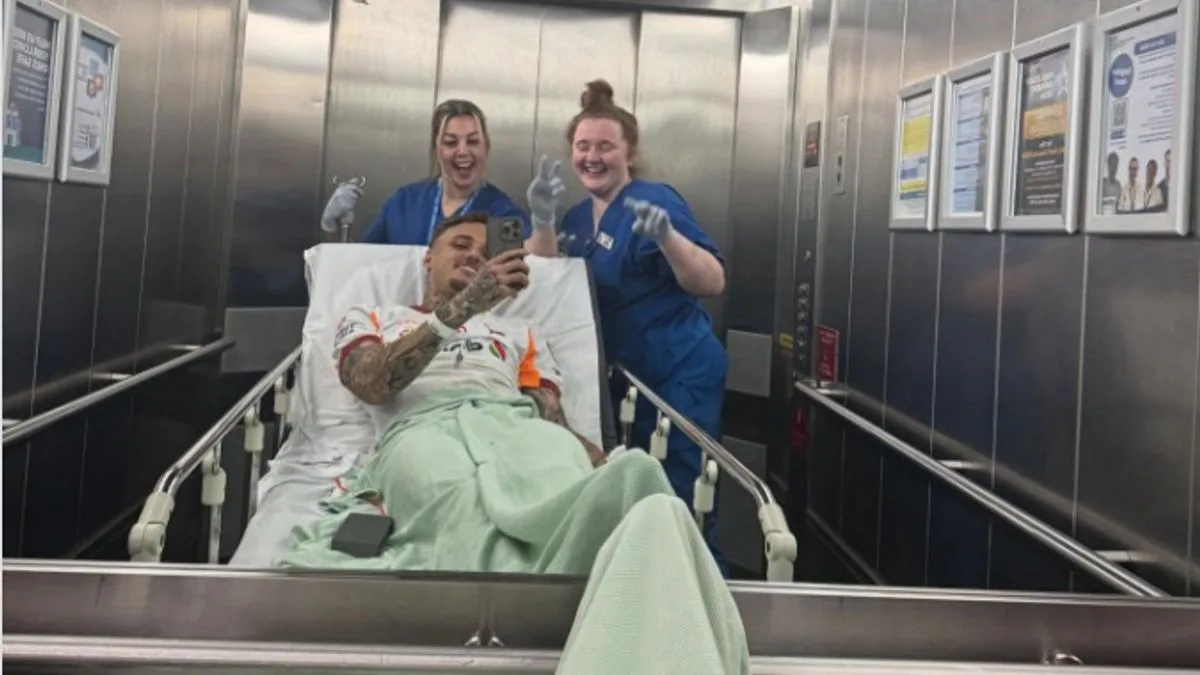 Galatasaray's Noa Lang Shares Hospital Update After Freak Injury at Anfield