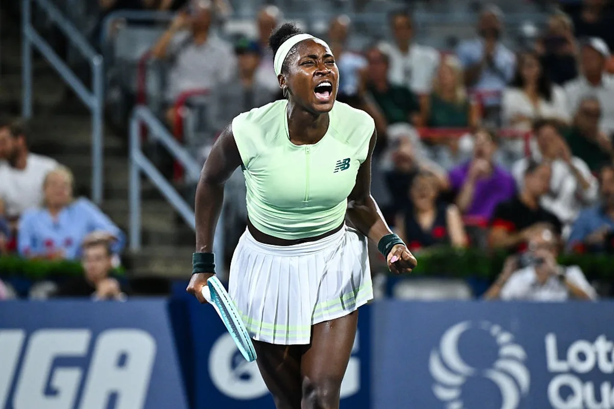 Gauff Overcomes 23 Double Faults to Beat Collins in Montreal