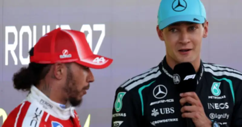 George Russell Praises Lewis Hamilton Resurgence as Ferrari Replace Charles Leclerc