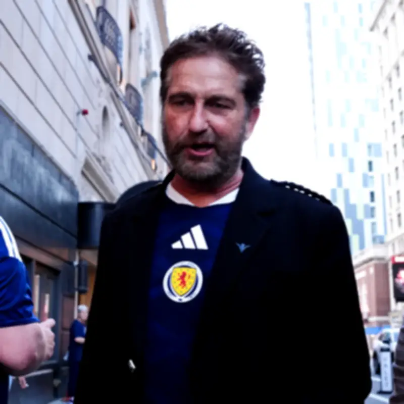 Gerard Butler and Martin Compston Lead Tartan Army in Boston for World Cup Opener