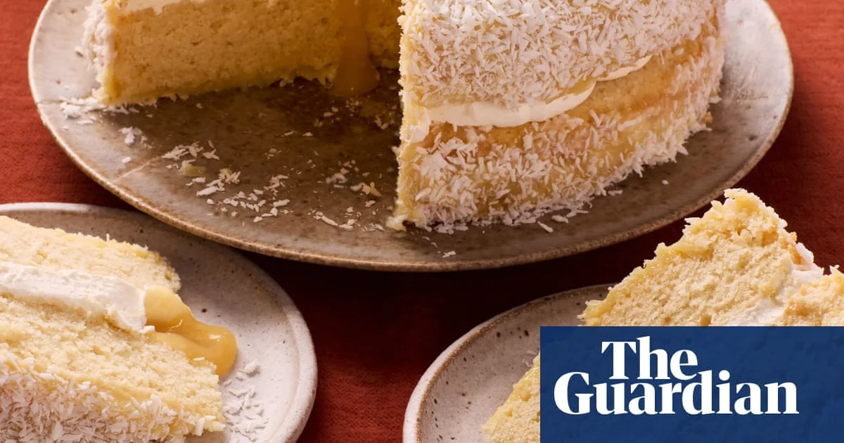 Giant Lemon Lamington Cake Recipe For Easter Celebrations