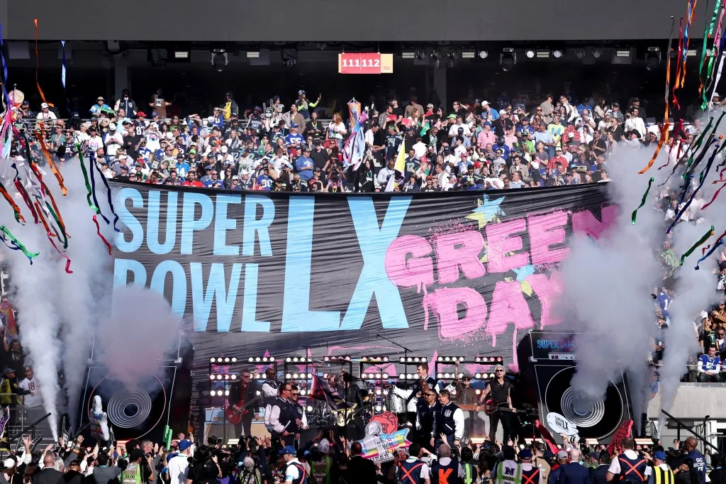 Green Day Censored During Super Bowl LX Performance