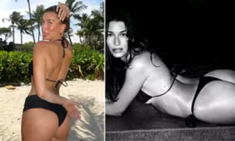 Hailey Bieber Flashes Cheeky Bikini Photos to Launch Rhode Summer Collection