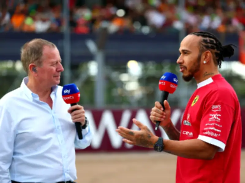 Hamilton and Kardashian Snub Brundle on F1 Grid Walk