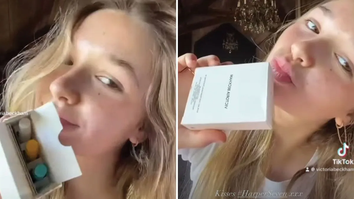 Harper Beckham, 12, Pouts as She Promotes Mother Victoria's Perfume on TikTok