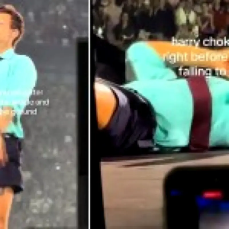 Harry Styles On-Stage Collapse Caused by Choking on Water, TMZ Reports