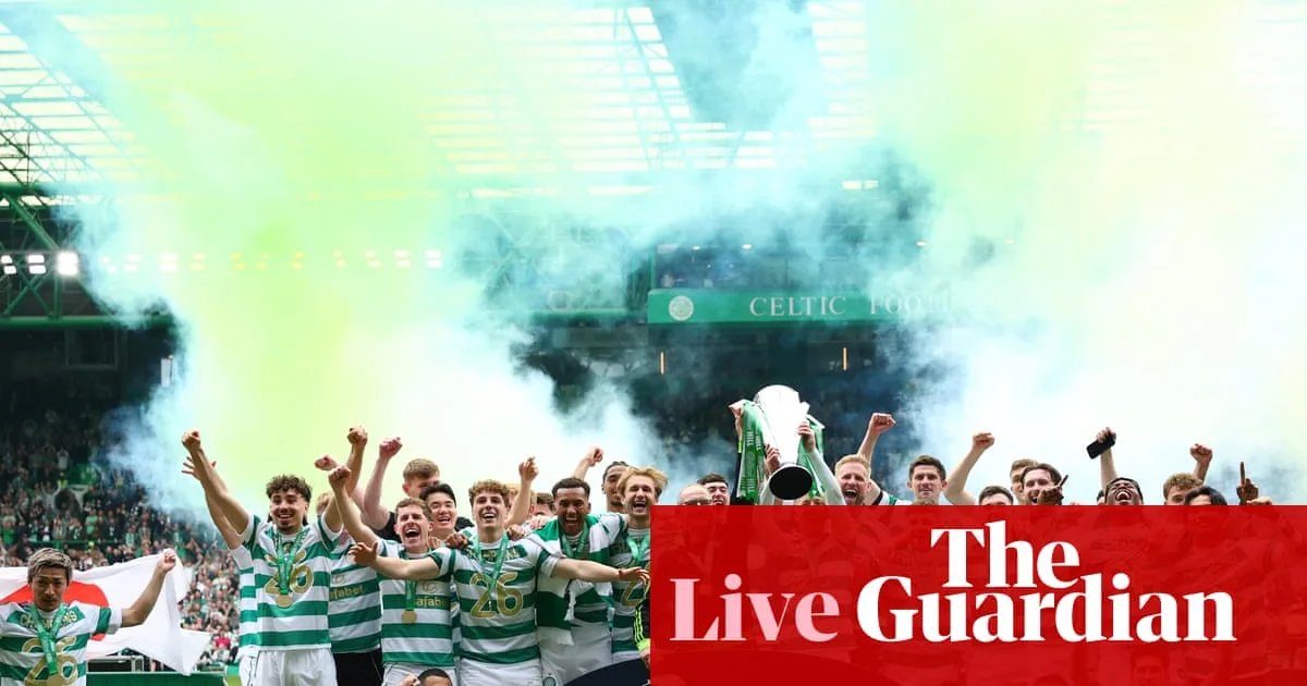 Celtic snatch Scottish Premiership title with late double against Hearts