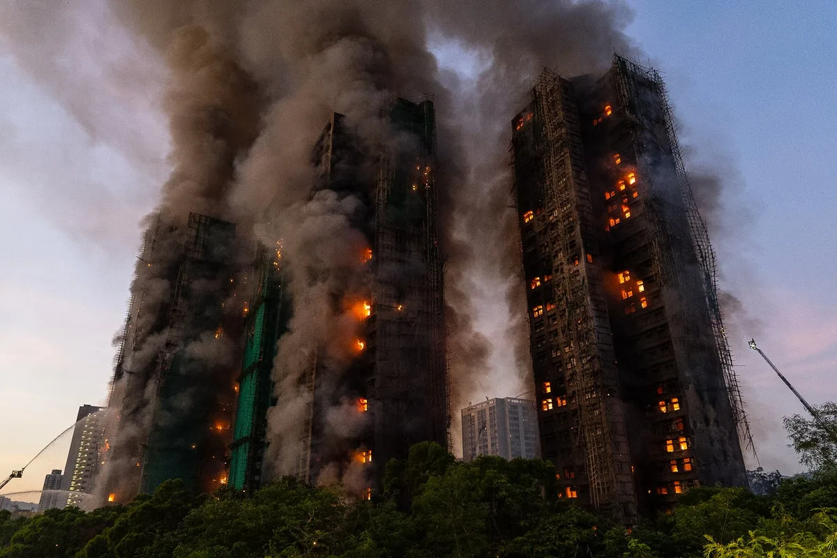 Hong Kong Apartment Fire Death Toll Revised to 168