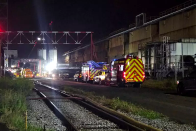 Huge Fire Breaks Out at Tata Steel in Port Talbot, South Wales