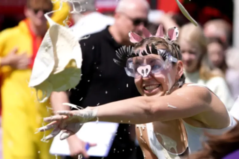 Hundreds Watch World Custard Pie Championships in Kent