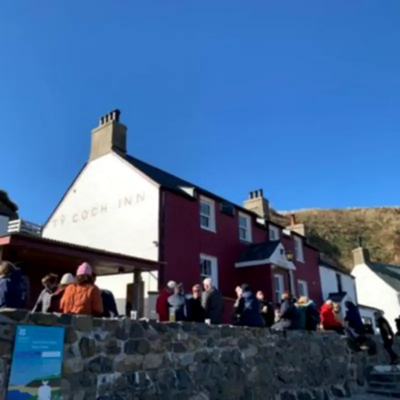 I visited the viral Welsh beach pub you have to walk across a golf course to get to