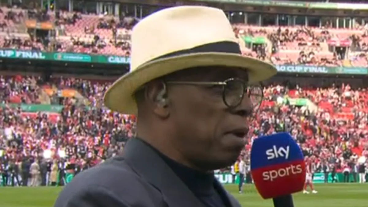 Ian Wright's Lighthearted Spat with Referees Caught on Sky Mics at Carabao Cup Final