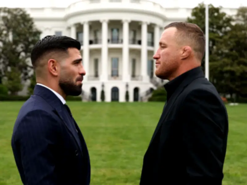 Ilia Topuria sends violent warning to Justin Gaethje before UFC White House fight