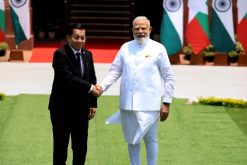 India Faces Backlash for Hosting Myanmar Junta Leader in State Visit