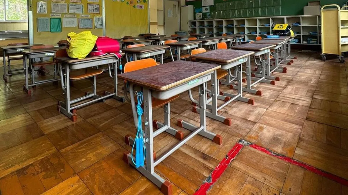 Eerie Abandoned Japanese School with Ghostly Figure Discovered by UK Explorer