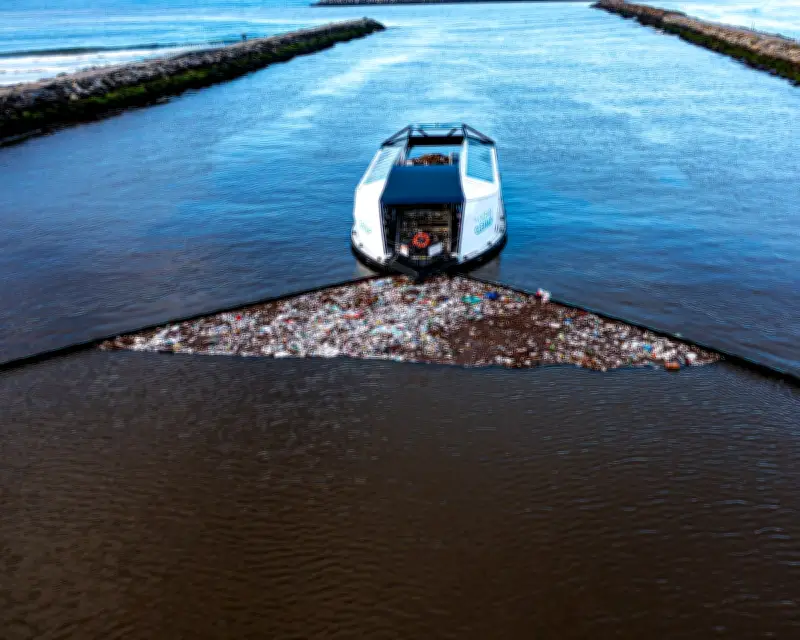 Interceptor stops 143,000lbs of trash entering Pacific from LA river