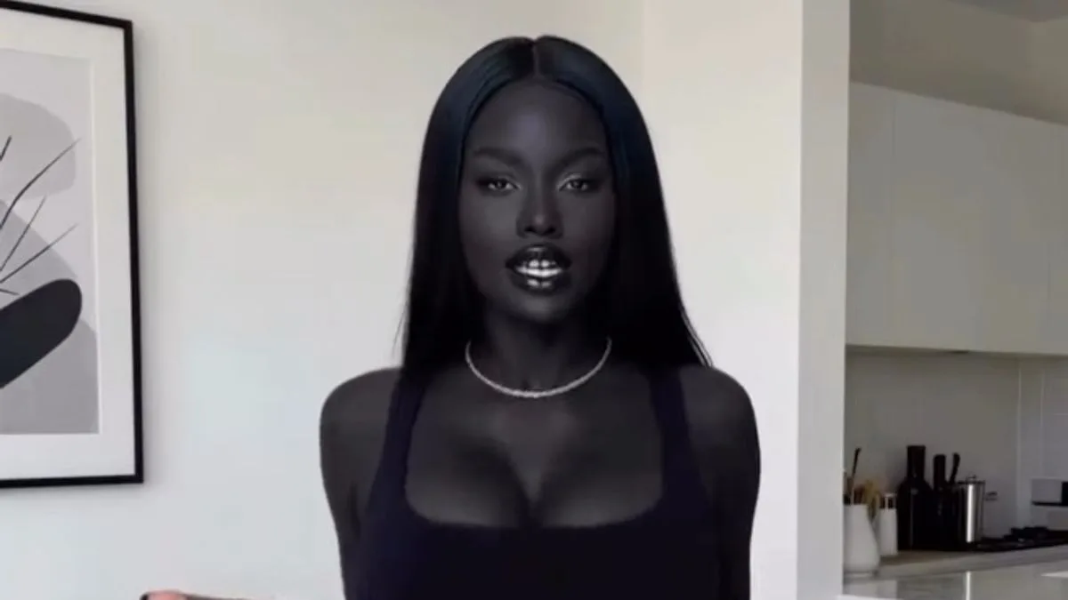 Fans suspect 'most beautiful girl in the world' influencer Nia Noir is AI-generated