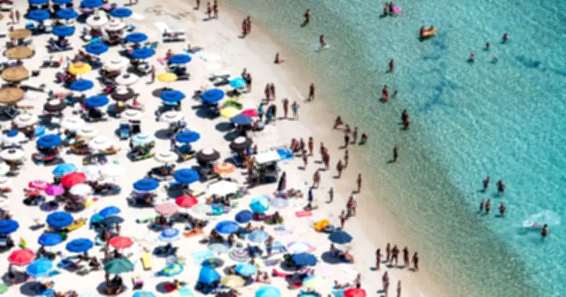 Italy's Sardinia Beach Bans Umbrellas for Ages 10-65 After Arson Fire