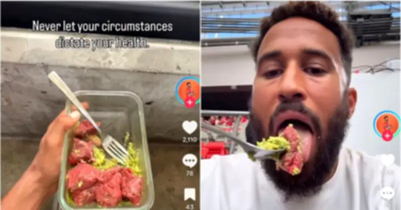 ITV World Cup Pundit Andros Townsend Baffles Fans with Raw Beef Lunch