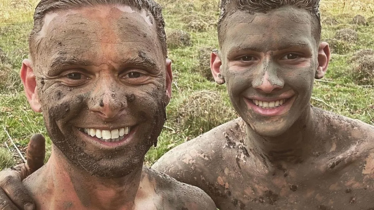 Jeff Brazier Shares Sweet Mud Bath Moment with Son Freddie Amid Bobby's NTA Success