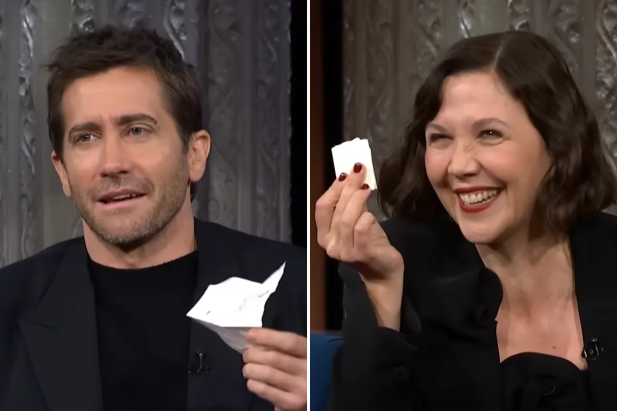 Jake Gyllenhaal Finds Sister Maggie's Note On Late Show