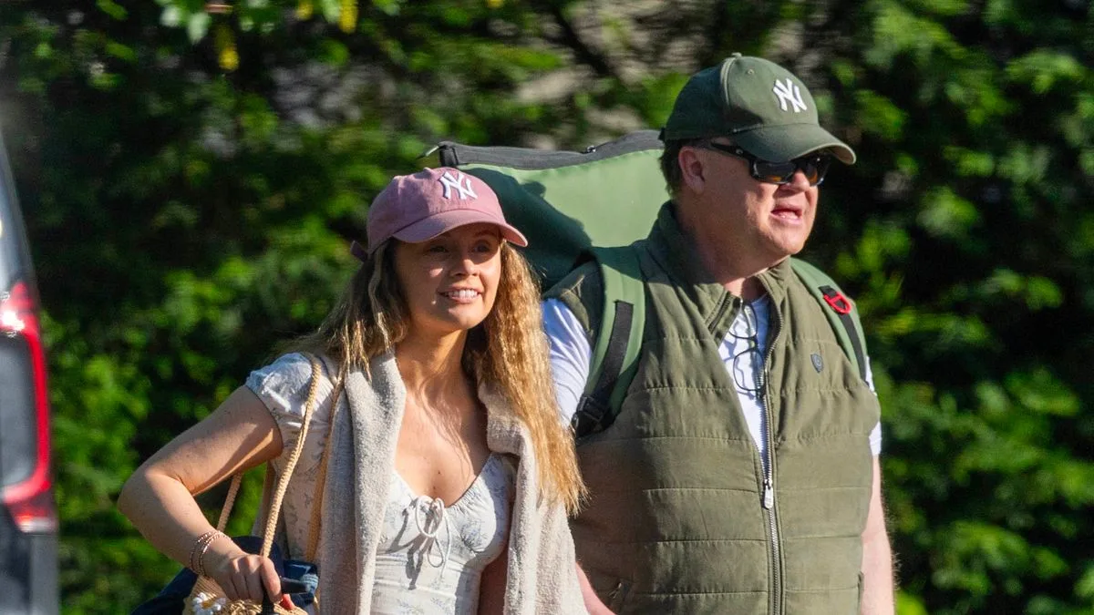 Mr Tumble star Justin Fletcher, 55, pictured with co-star girlfriend, 34, for first time