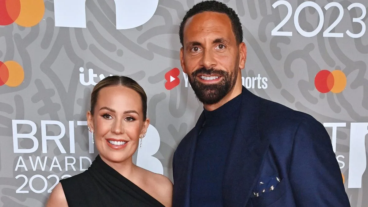 Rio Ferdinand mocked for cropping himself out of wedding anniversary bikini photo with wife Kate