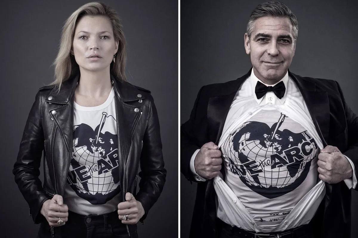 Kate Moss and George Clooney Back Vivienne Westwood's Arctic Campaign