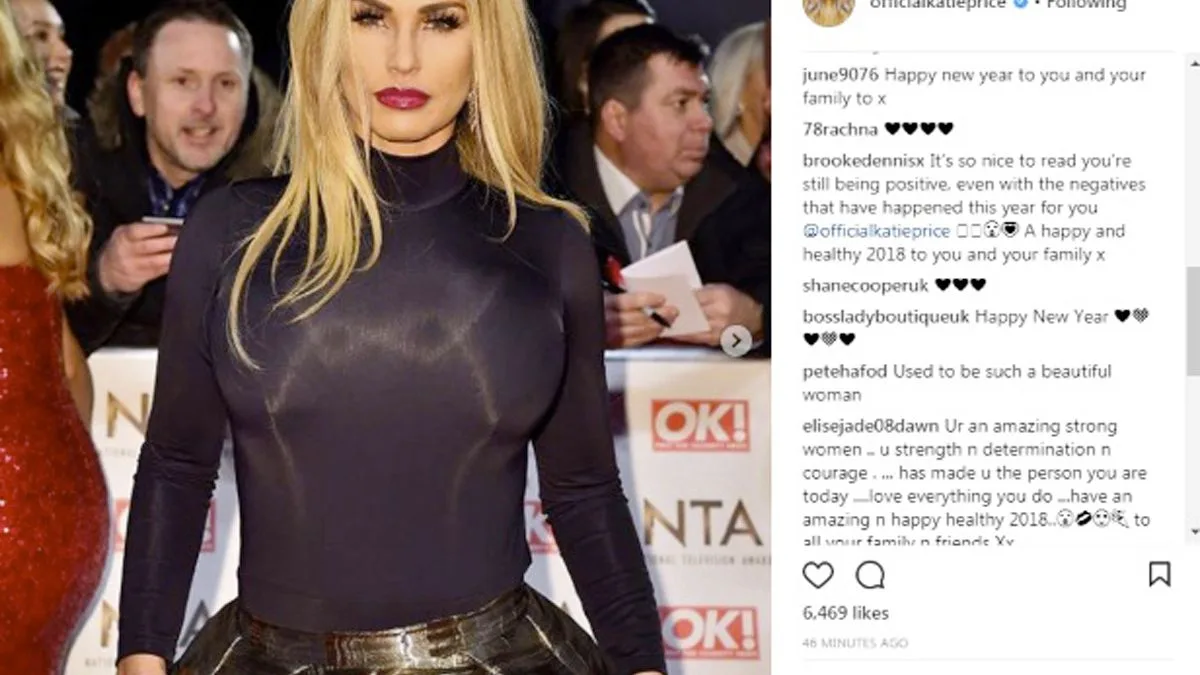 Katie Price Shares New Year Message, Omits Husband Kieran Hayler