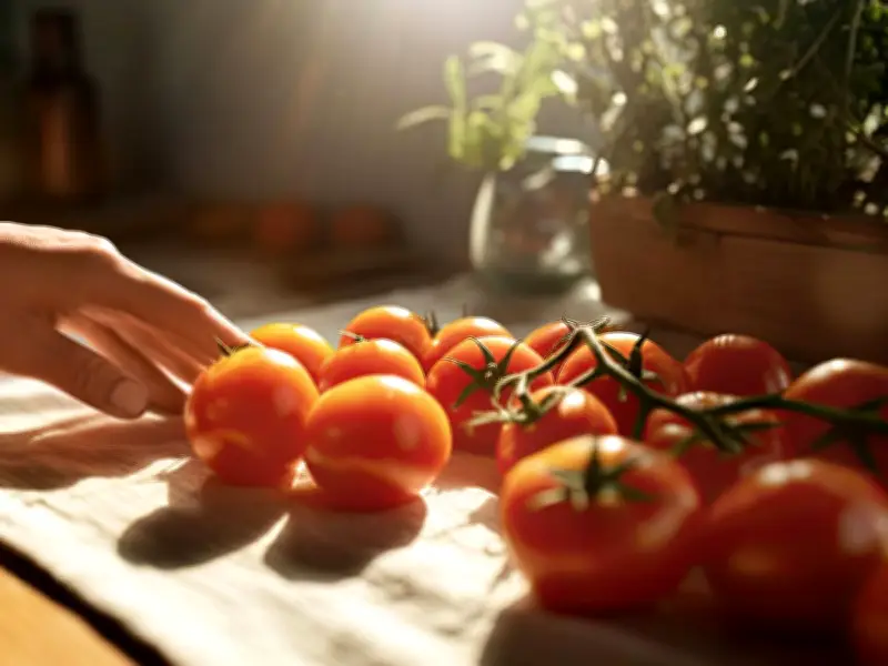 Keep tomatoes sweet by storing them on the worktop, not fridge
