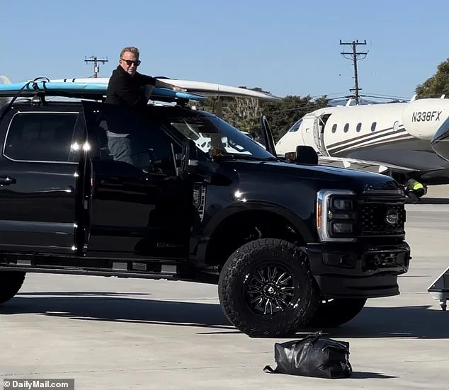 Kevin Costner Spotted with Surfboards Ahead of Pre-Christmas Getaway