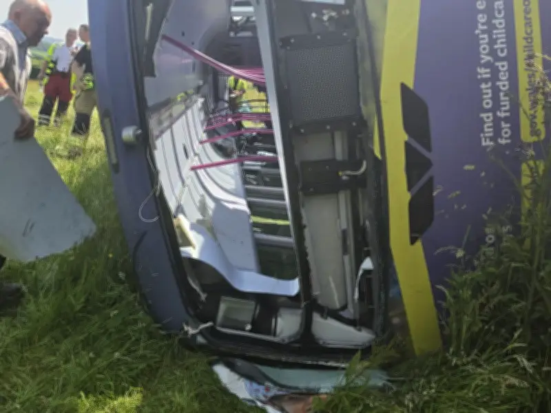 Kidwelly Bus Crash: 6 in Hospital, 19 Hurt in Major Incident