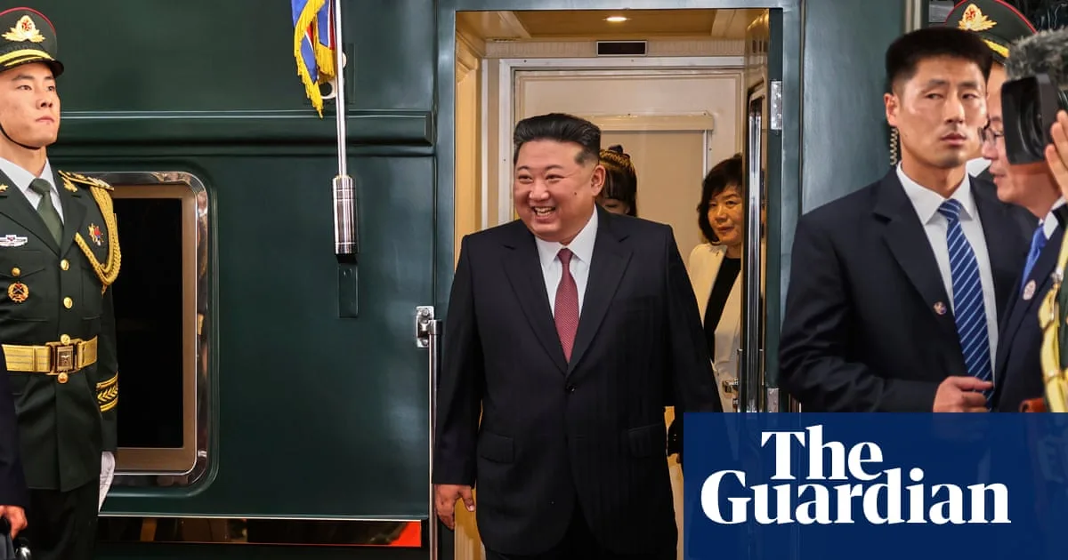 Kim Jong Un Arrives in Beijing on Armoured Train for Military Parade