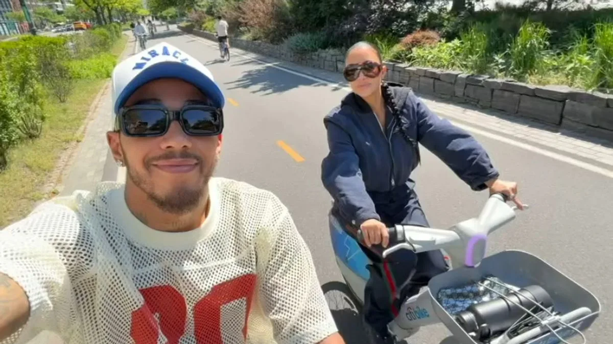 Kim Kardashian and Lewis Hamilton's 'Intense' Romance Confirmed with Bike Ride Selfie