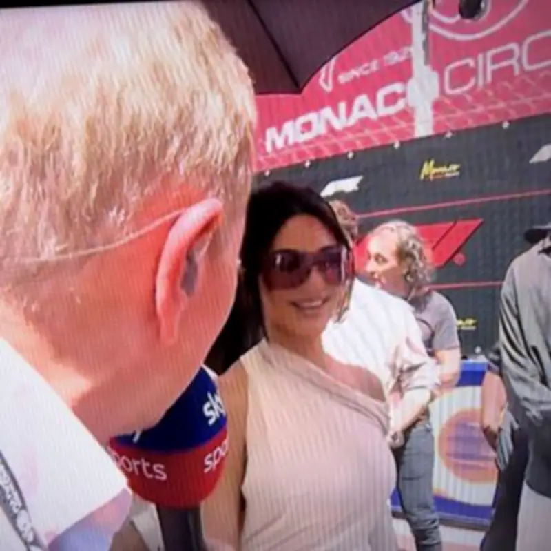 Kim Kardashian Snubs Martin Brundle in Monaco GP Grid Walk Drama