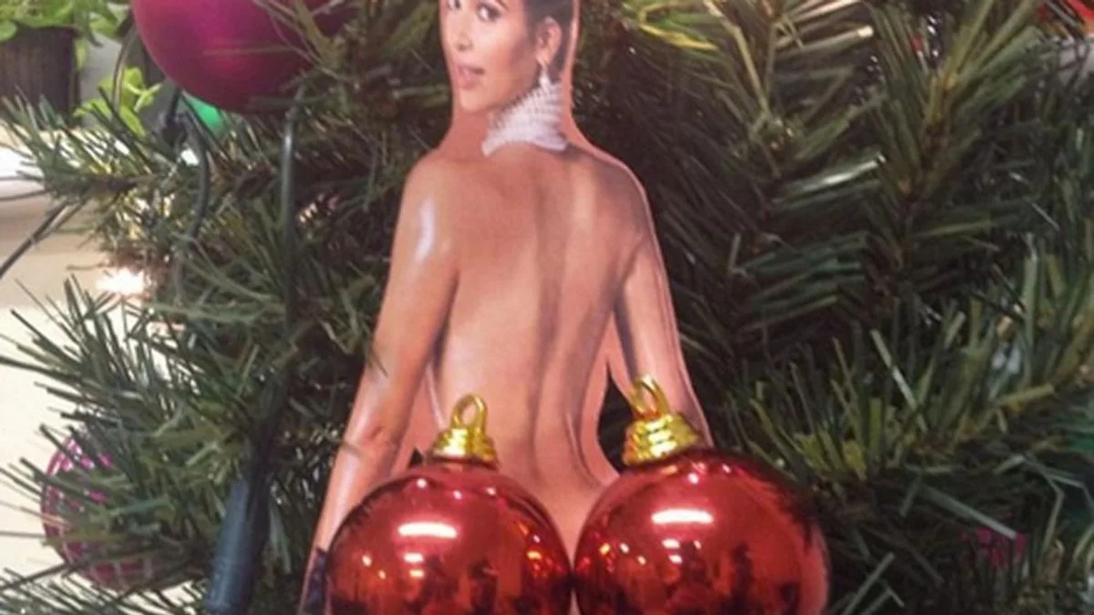 Kim Kardashian's Christmas Tree Baubles Spark Backlash