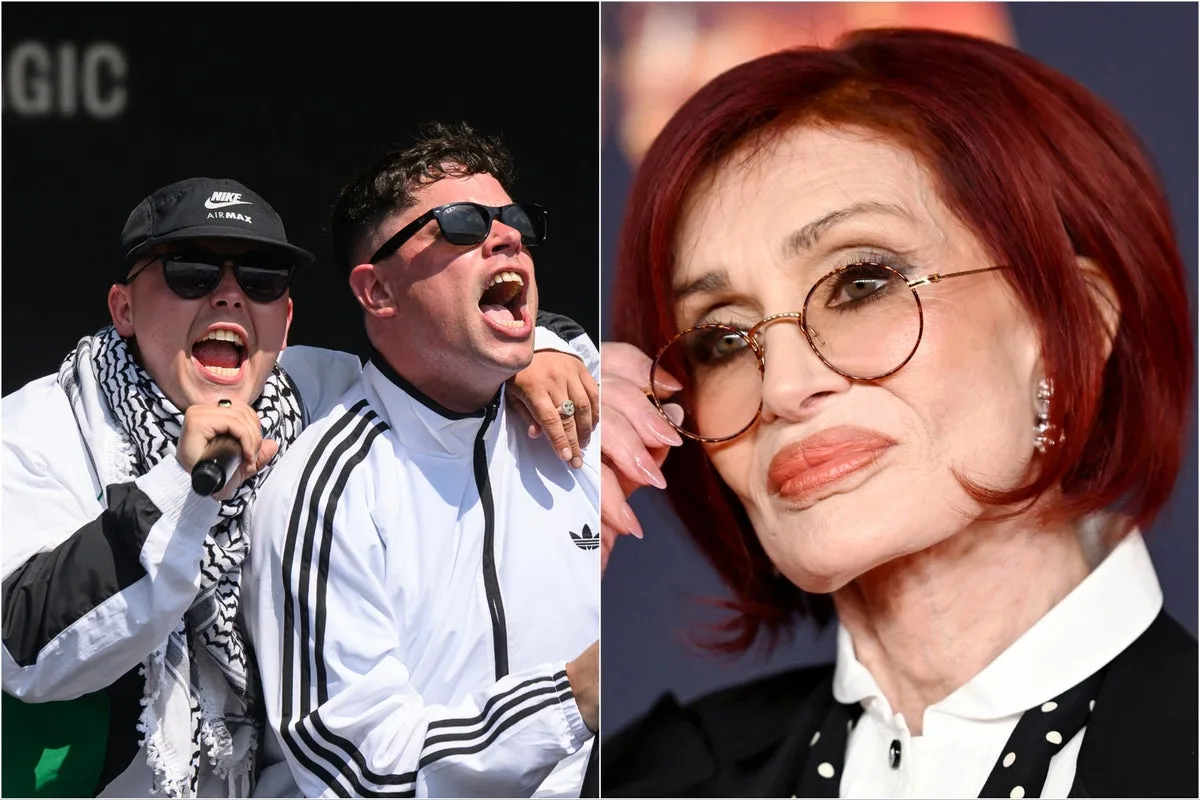 Kneecap reignite feud with Sharon Osbourne over Tommy Robinson rally support