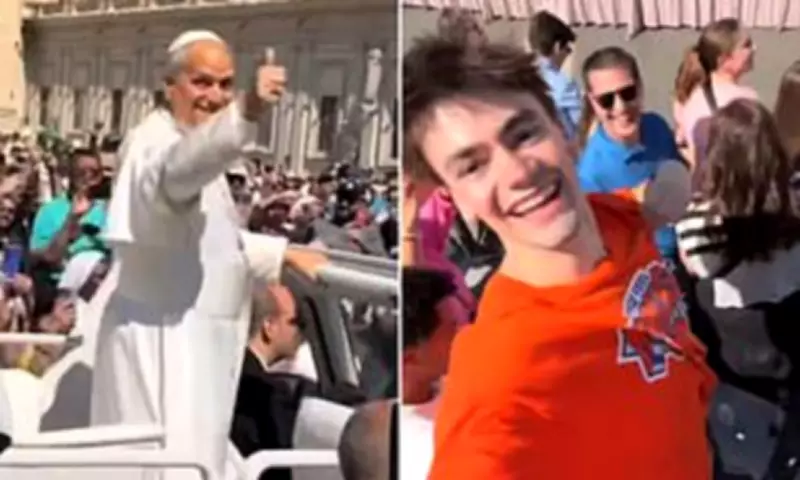 Knicks Fan Gets Pope's Thumbs Up in Vatican City Ahead of NBA Finals
