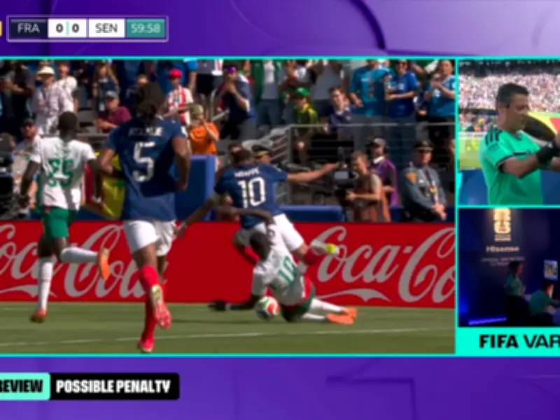 Kylian Mbappe Denied Penalty in VAR Controversy Stuns BBC Commentators