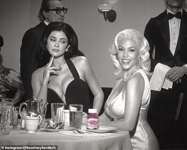 Kylie Jenner and Kourtney Kardashian Recreate Iconic Sophia Loren and Jayne Mansfield Photo for Beauty Gummy Launch