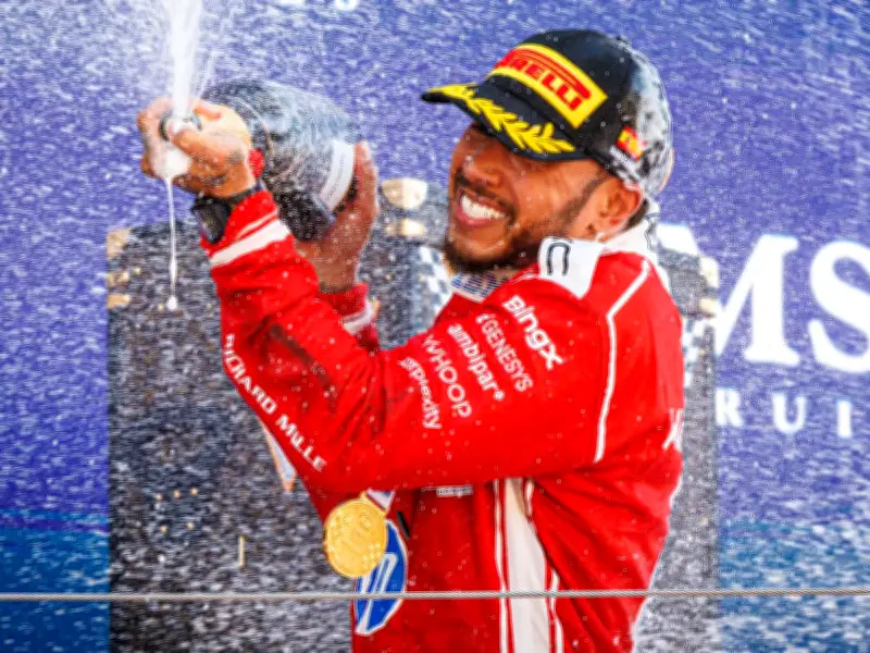 Lewis Hamilton's First Ferrari Win: All-British Podium in Barcelona GP