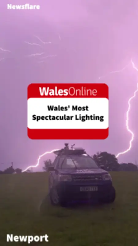 Lightning Lights Up Welsh Skies After Extreme Heat