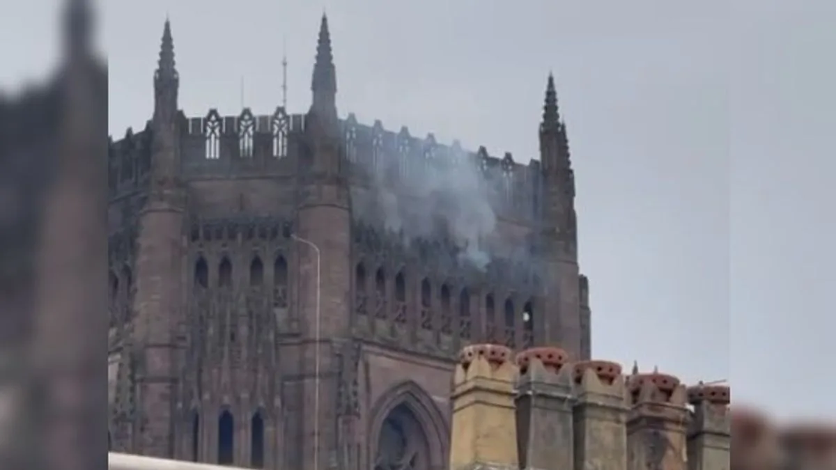 Liverpool Cathedral Fire: Electrical Blaze Prompts Evacuation and 'Stay Away' Warning